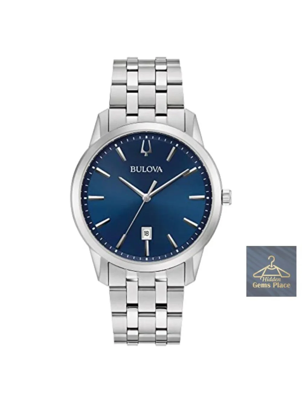 Men's Classic Sutton Analog Quartz Dress Watch Stainless Steel Bracelet 40mm